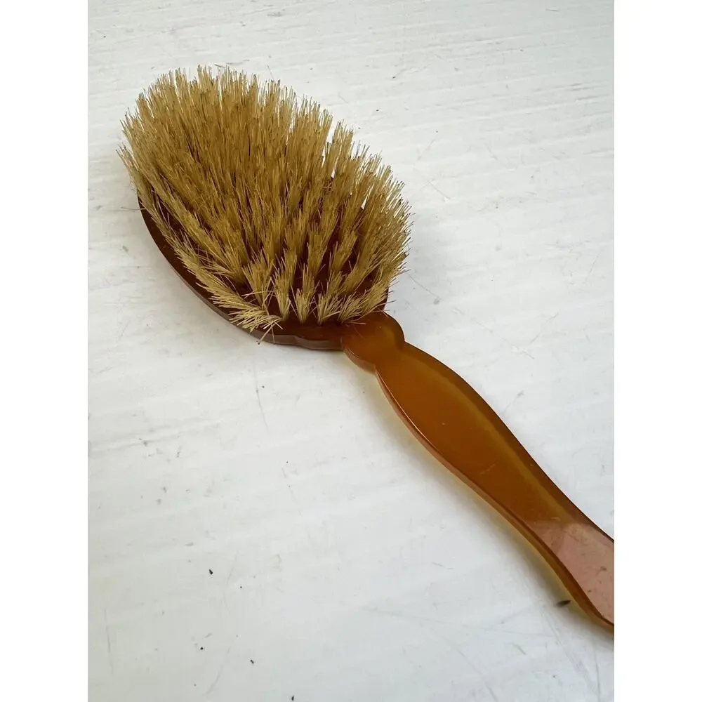 Vintage Vanity Set Brush Mirror Nail File Shoe Horn & Hook Bakelite Glamour